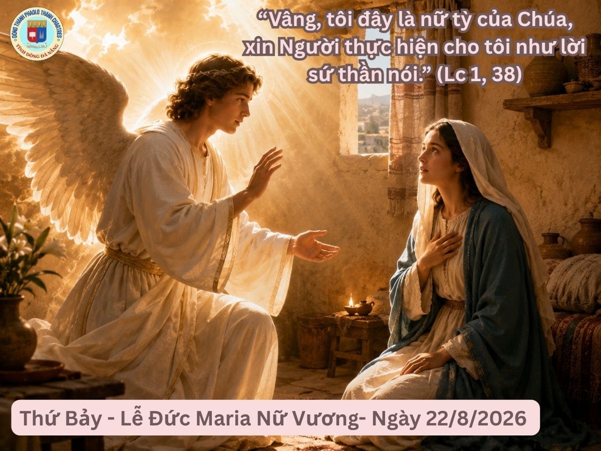 Suy Niệm Lời Chúa - Thứ Bảy - Lễ Đức Maria Nữ Vương- Ngày 22/8/2026