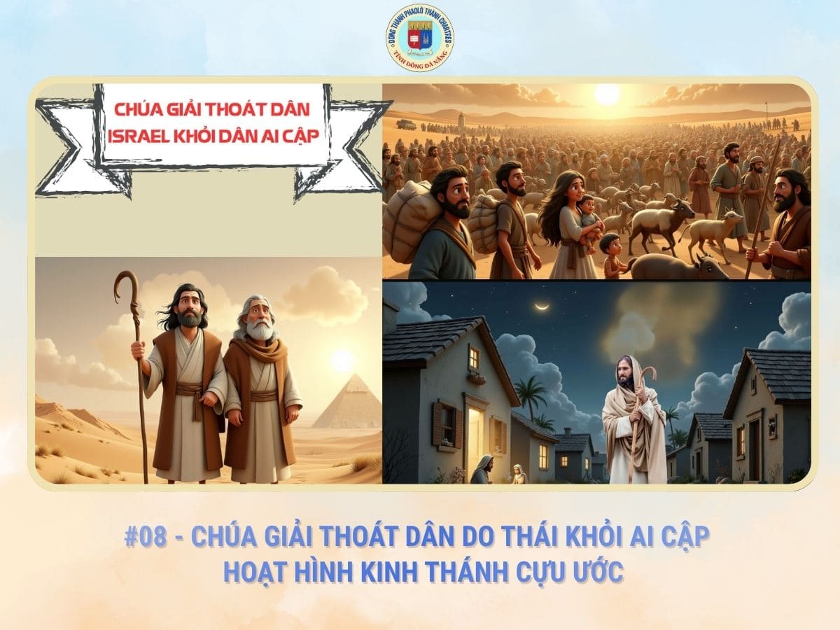 #08 - Chúa Giải Thoát Dân Do Thái Khỏi Ai Cập | Hoạt Hình Kinh Thánh Cựu Ước