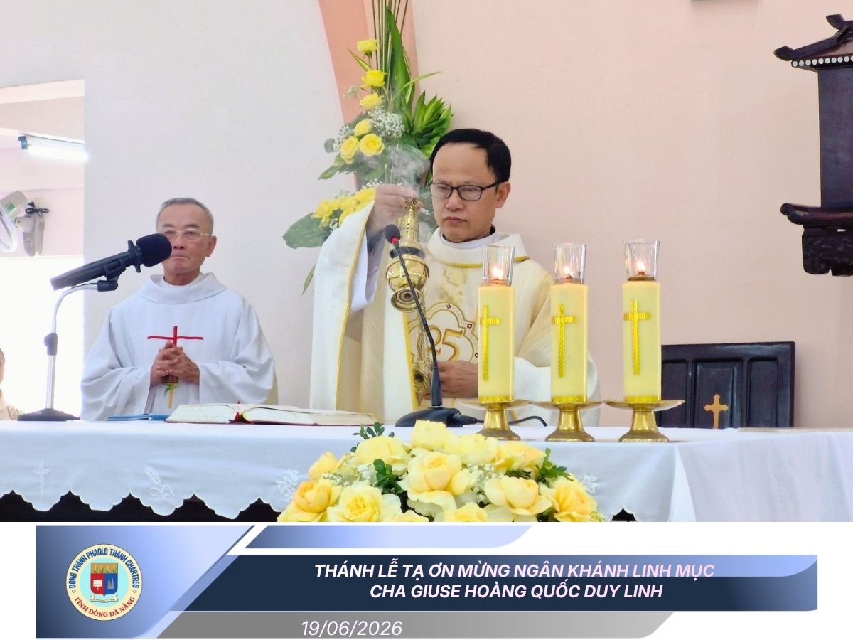 Thánh lễ tạ ơn mừng Ngân khánh Linh mục Cha Giuse Hoàng Quốc Duy Linh
